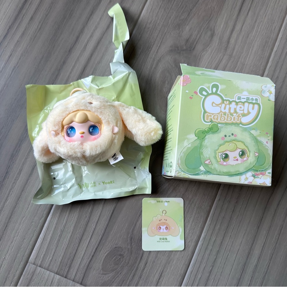 Cutely Rabbit Milk Cute Rabbit Plush Charm